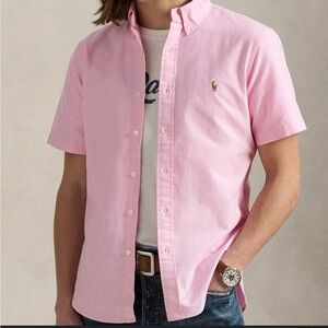 Ralph Lauren Men's Oxford Light Pink Button-Down Shirt 4XL Long